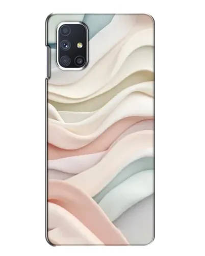 Чехол для Samsung Galaxy M51 с картинкой «Пастельные нежные волны»