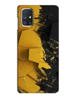 Чехол для Samsung Galaxy M51 с картинкой «Золотые осколки геометрии»