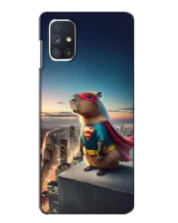 Чехол для Samsung Galaxy M51 с картинкой «Капи-мен супергерой»