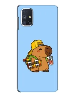 Чехол для Samsung Galaxy M51 с картинкой «Капибара на скейте»
