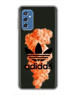 Чохол для Samsung Galaxy M52 5G (M526) з картинкою «Помаранчевий дим Adidas»
