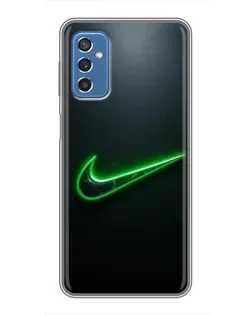 Чехол для Samsung Galaxy M52 5G (M526) с картинкой «Неоновый контур Nike»