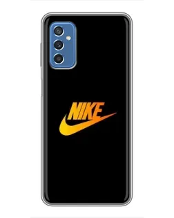 Чохол для Samsung Galaxy M52 5G (M526) з картинкою «Золотий логотип Nike»
