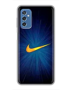 Чохол для Samsung Galaxy M52 5G (M526) з картинкою «Синій пульс Nike»