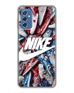 Чохол для Samsung Galaxy M52 5G (M526) з картинкою «Колаж кросівок Найк»
