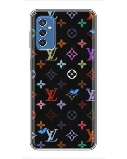 Чохол для Samsung Galaxy M52 5G (M526) з картинкою «Кольорова монограма LV»