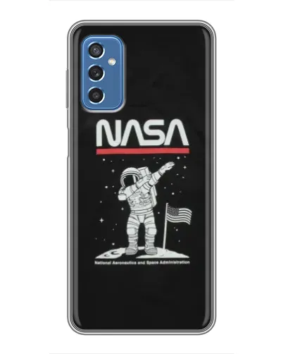 Чохол для Samsung Galaxy M52 5G (M526) з картинкою «NASA — крокуємо по Місяцю»