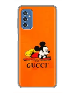 Чохол для Samsung Galaxy M52 5G (M526) з картинкою «Міккі Маус Gucci — помаранч»