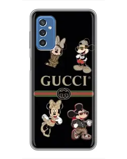 Чохол для Samsung Galaxy M52 5G (M526) з картинкою «Gucci — герої Disney та монограма»