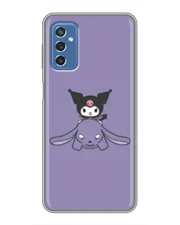 Чехол для Samsung Galaxy M52 5G (M526) с картинкой «Kuromi на лиловом фоне»