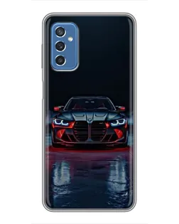 Чехол для Samsung Galaxy M52 5G (M526) с картинкой «BMW на мокрой дороге»