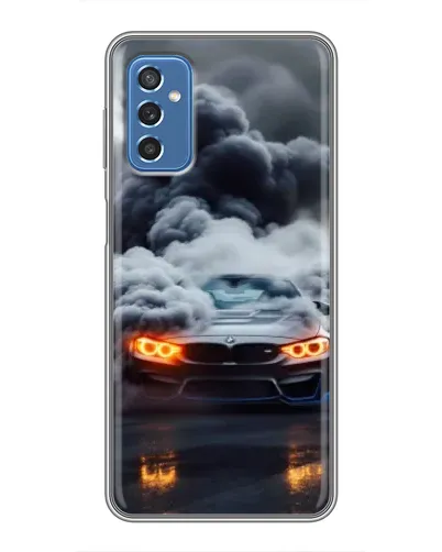 Чехол для Samsung Galaxy M52 5G (M526) с картинкой «BMW в дыму»