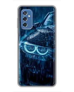 Чехол для Samsung Galaxy M52 5G (M526) с картинкой «BMW под дождем»