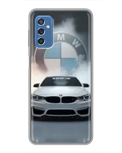 Чехол для Samsung Galaxy M52 5G (M526) с картинкой «BMW в белом дыму»