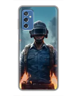 Чехол для Samsung Galaxy M52 5G (M526) с картинкой «PUBG — реалистичный герой»