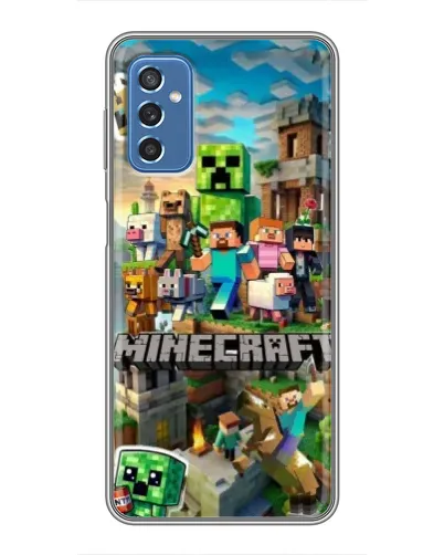 Чехол для Samsung Galaxy M52 5G (M526) с картинкой «Замок Minecraft»