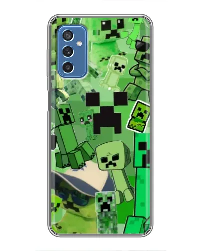 Чехол для Samsung Galaxy M52 5G (M526) с картинкой «Криперы Minecraft»