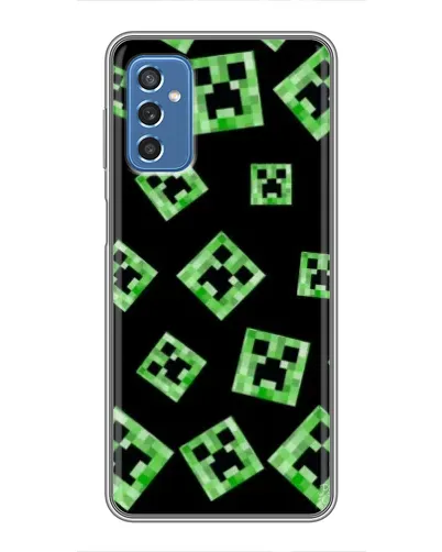 Чехол для Samsung Galaxy M52 5G (M526) с картинкой «Паттерн с криперами»