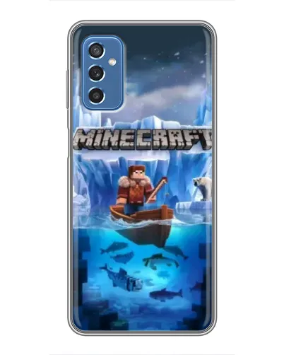 Чехол для Samsung Galaxy M52 5G (M526) с картинкой «Minecraft ледяной мир»