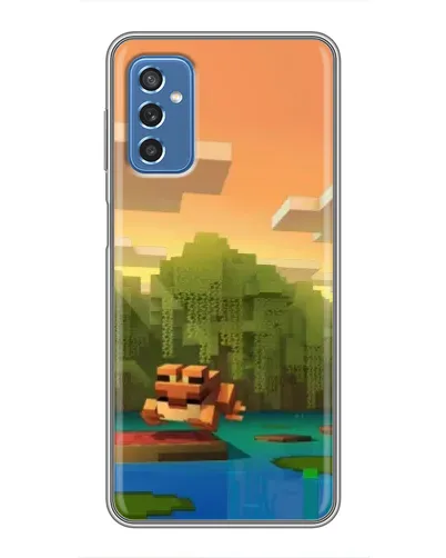 Чехол для Samsung Galaxy M52 5G (M526) с картинкой «Майнкрафт закат солнца»