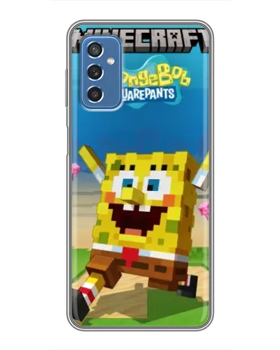 Чохол для Samsung Galaxy M52 5G (M526) з картинкою «Губка Боб Minecraft» Чохол для Samsung Galaxy M52 5G (M526) з картинкою «Губка Боб Minecraft»