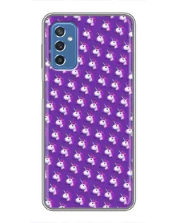 Чехол для Samsung Galaxy M52 5G (M526) с картинкой «Единороги на фиолетовом»
