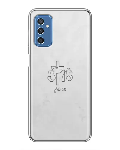 Чехол для Samsung Galaxy M52 5G (M526) с картинкой «Иоанна 3:16 Крест»
