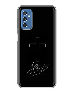 Чохол для Samsung Galaxy M52 5G (M526) з картинкою «Графічний хрест Jesus»