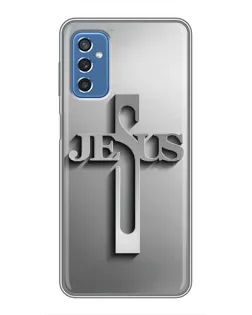Чохол для Samsung Galaxy M52 5G (M526) з картинкою «Металевий хрест Jesus»