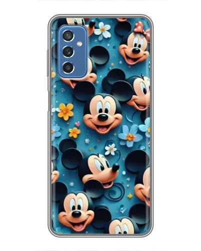Чохол для Samsung Galaxy M52 5G (M526) з картинкою «Паттерн Міккі та Мінні»