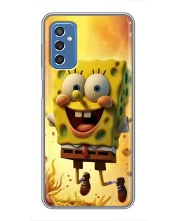 Чохол для Samsung Galaxy M52 5G (M526) з картинкою «Губка Боб стрибає»