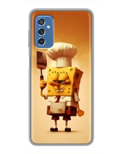 Чохол для Samsung Galaxy M52 5G (M526) з картинкою «Губка Боб кухар»