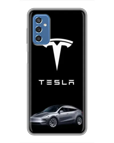Чехол для Samsung Galaxy M52 5G (M526) с картинкой «Tesla Model Y»