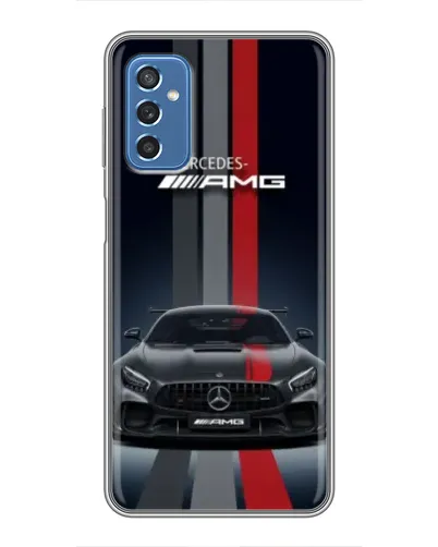 Чохол для Samsung Galaxy M52 5G (M526) з картинкою «Mercedes — білий карбон»