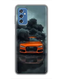 Чохол для Samsung Galaxy M52 5G (M526) з картинкою «Audi у хмарах диму»