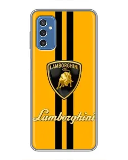 Чехол для Samsung Galaxy M52 5G (M526) с картинкой «Lamborghini Stripe желтый»
