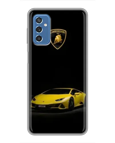 Чехол для Samsung Galaxy M52 5G (M526) с картинкой «Lamborghini желтый акцент»