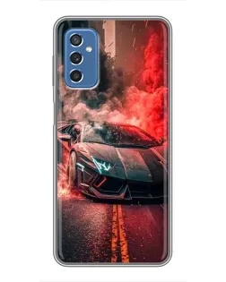 Чехол для Samsung Galaxy M52 5G (M526) с картинкой «Lamborghini красный дым»