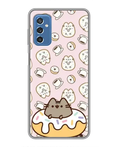 Чехол для Samsung Galaxy M52 5G (M526) с картинкой «Пушин на пончике»