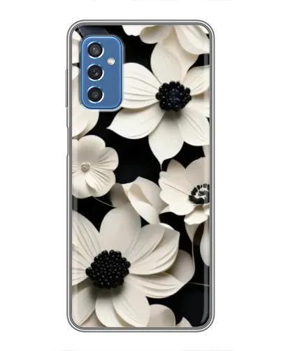 Чехол для Samsung Galaxy M52 5G (M526) с картинкой «Объемные белые цветы» Чехол для Samsung Galaxy M52 5G (M526) с картинкой «Объемные белые цветы»