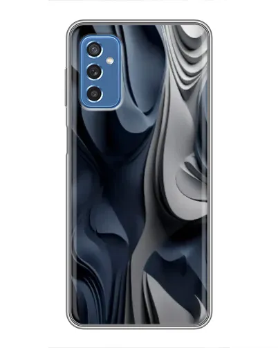 Чохол для Samsung Galaxy M52 5G (M526) з картинкою «Об'ємні сині складки»