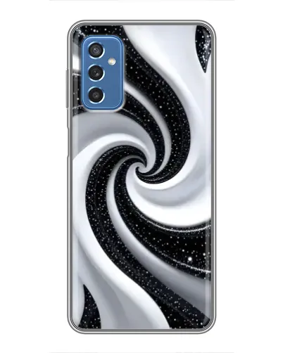 Чохол для Samsung Galaxy M52 5G (M526) з картинкою «Чорно-біла спіраль»