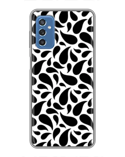 Чохол для Samsung Galaxy M52 5G (M526) з картинкою «Контрастні чорні краплі»