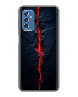 Чохол для Samsung Galaxy M52 5G (M526) з картинкою «Червона лавова тріщина»