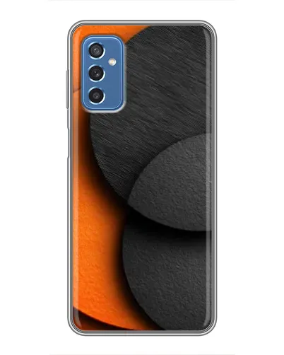Чохол для Samsung Galaxy M52 5G (M526) з картинкою «Геометрія помаранчевих кіл»