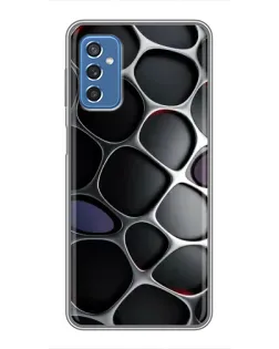 Чохол для Samsung Galaxy M52 5G (M526) з картинкою «Об'ємна темна решітка»