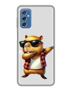 Чехол для Samsung Galaxy M52 5G (M526) с картинкой «Капибара рэпер даб» Чехол для Samsung Galaxy M52 5G (M526) с картинкой «Капибара рэпер даб»