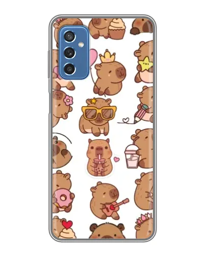 Чехол для Samsung Galaxy M52 5G (M526) с картинкой «Стикерпак с капибарами» Чехол для Samsung Galaxy M52 5G (M526) с картинкой «Стикерпак с капибарами»