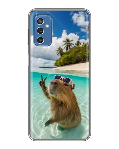 Чехол для Samsung Galaxy M52 5G (M526) с картинкой «Капибара на море» Чехол для Samsung Galaxy M52 5G (M526) с картинкой «Капибара на море»