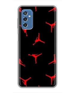Чехол для Samsung Galaxy M52 с картинкой «Jordan Red Pattern» Чехол для Samsung Galaxy M52 с картинкой «Jordan Red Pattern»